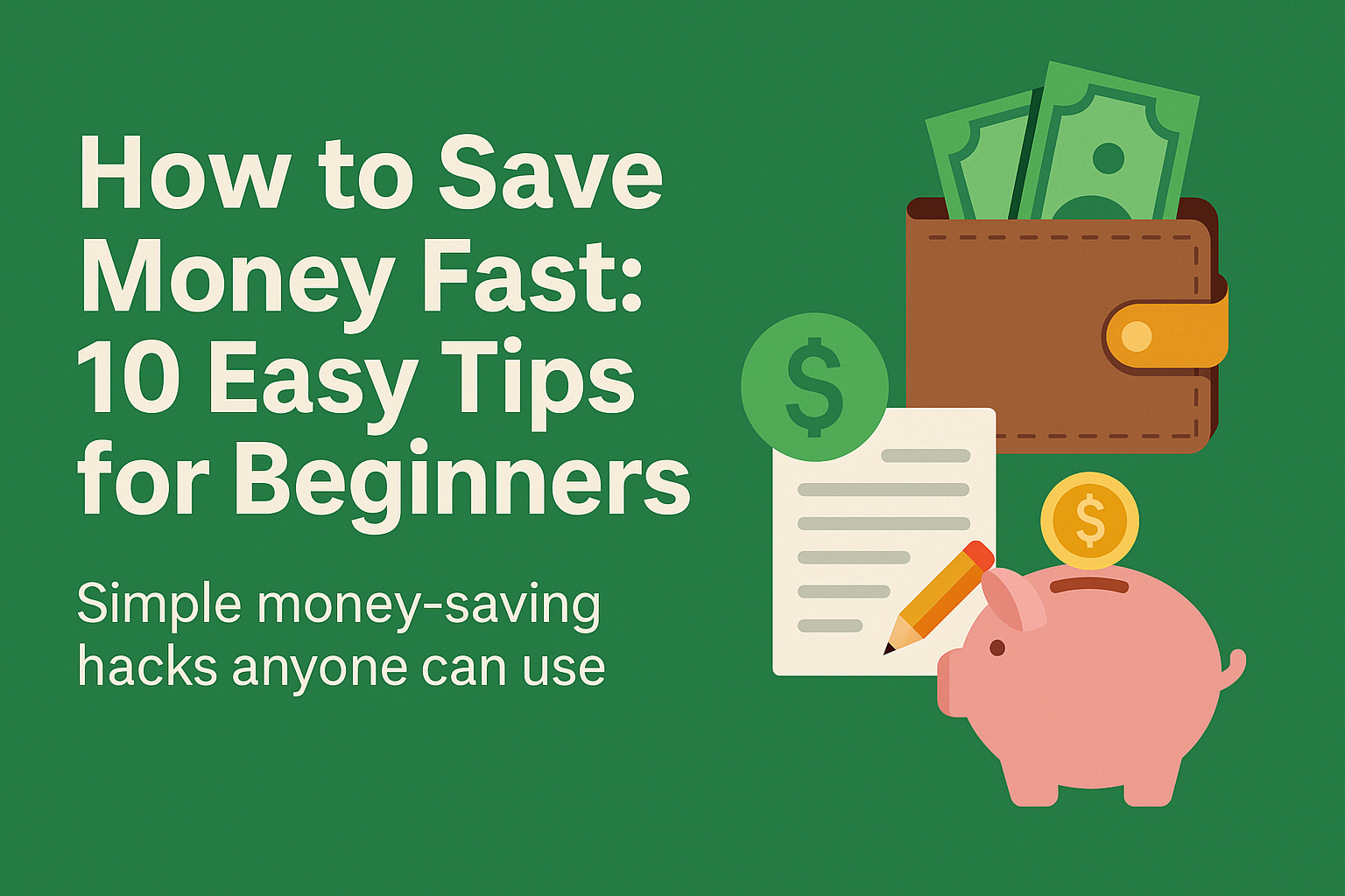How to Save Money Fast: 10 Easy Tips for Beginners