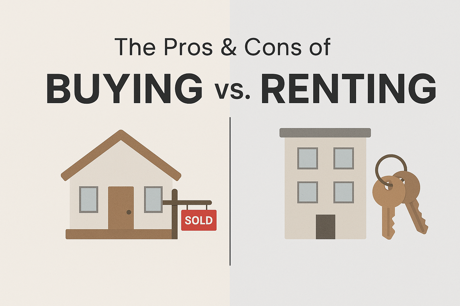 Buying vs. Renting Home: Pros, Cons, and How to Choose Wisely
