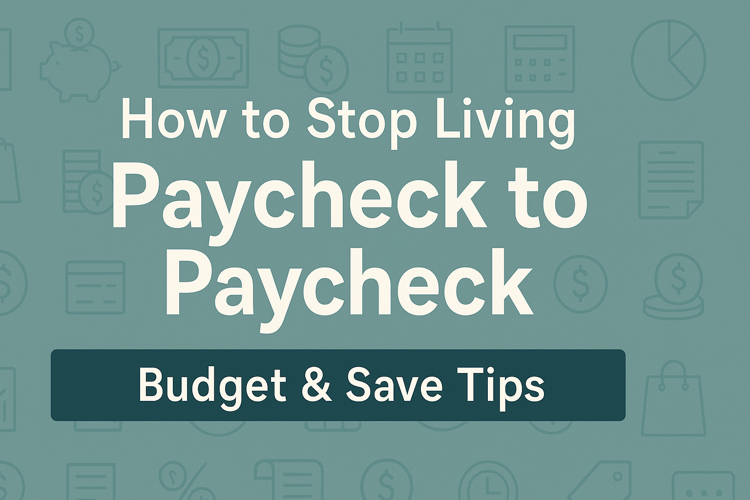 How to Stop Living Paycheck to Paycheck 2025