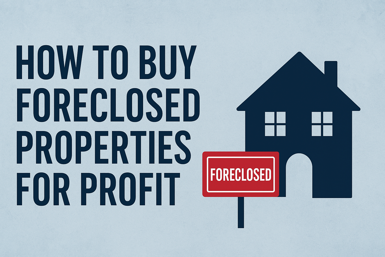 How to Buy Foreclosed Properties for Profit: Step-by-Step Guide
