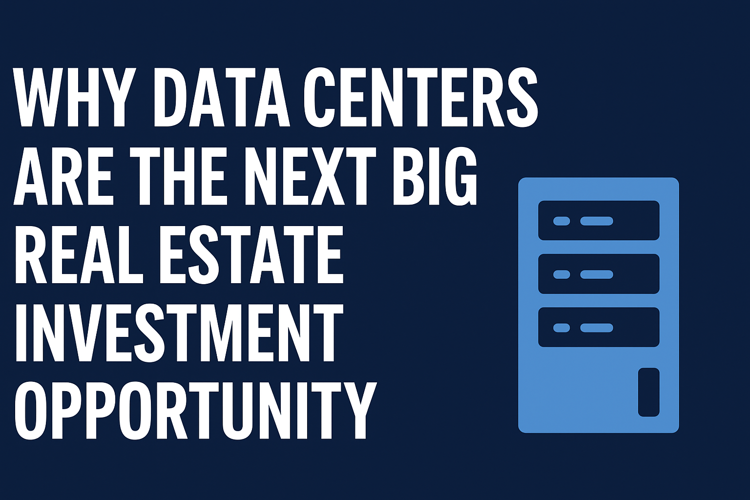 Why Data Centers Are the Next Big Real Estate Investment Opportunity