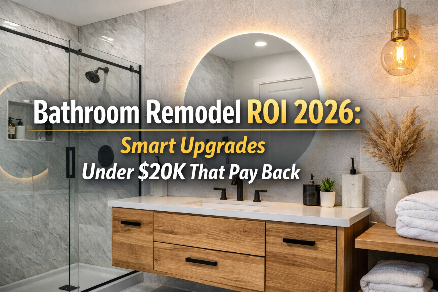 Bathroom Remodel Return: High-ROI Tweaks Under $20K Now